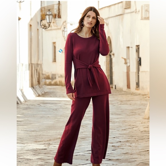 Peruvian Connection Odeon Wide Leg Pants GRAY size Medium NWT - Picture 1 of 5